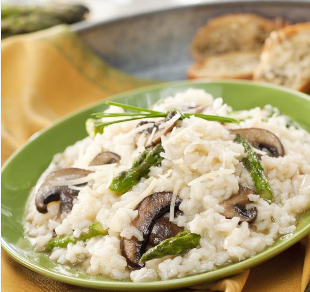 Asparagus and Mushroom Risotto Recipe Mazola®