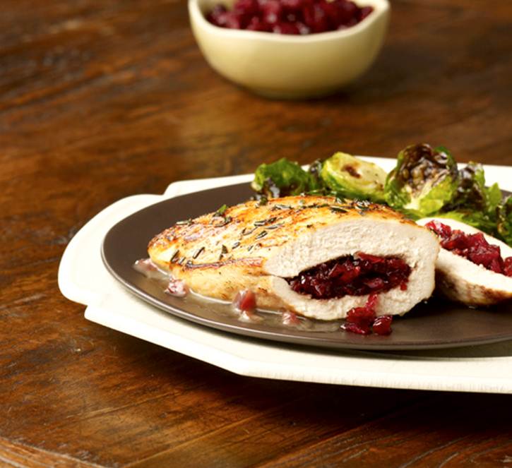 Chicken with Dried Cherries and Vanilla Sauce Recipe Mazola®