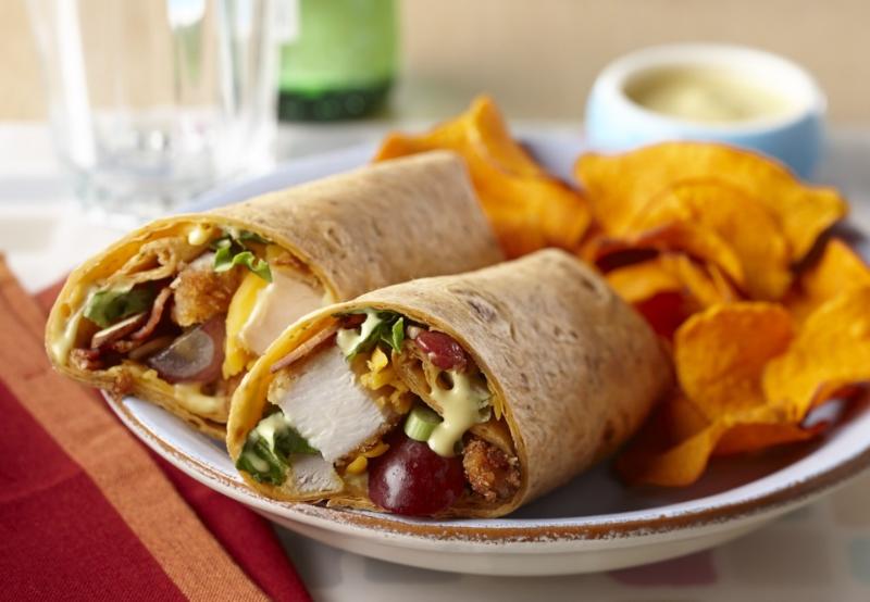 Honey Mustard Crispy Chicken Wrap Recipe Mazola®