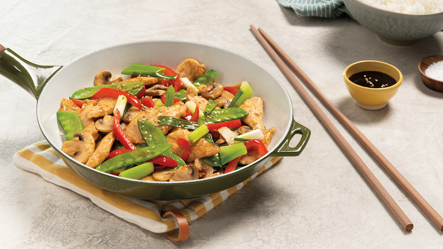 Sesame Ginger Chicken StirFry Recipe Mazola®