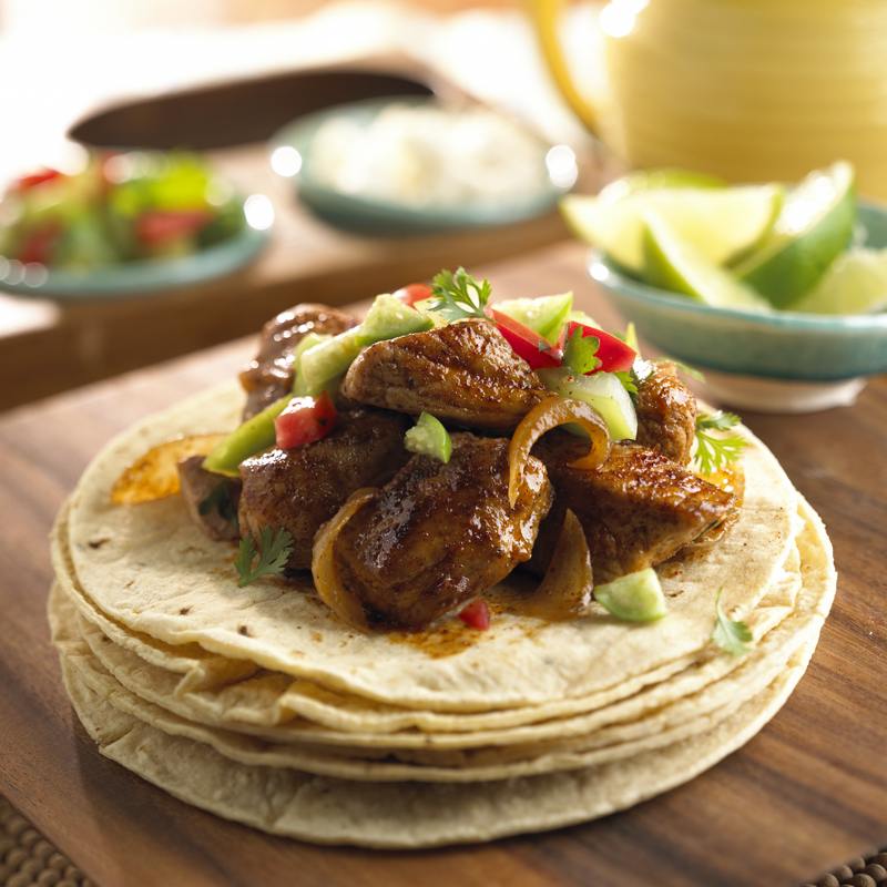 Pork Carnitas Recipe with Cilantro Tomatillo Sauce Mazola®
