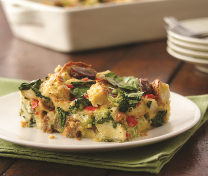 Sausage Breakfast Strata Recipe Mazola®